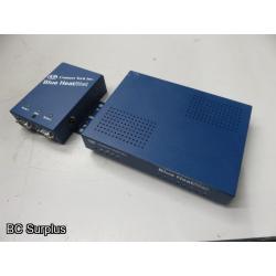 S-402: Blue Heat Ethernet Hubs & Power Supplies – 1 Lot