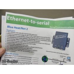 S-402: Blue Heat Ethernet Hubs & Power Supplies – 1 Lot