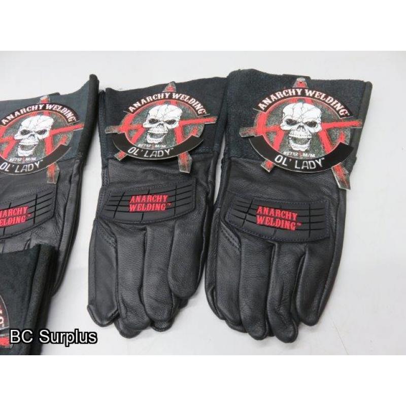 S-438: Watson Leather Anarchy Welding Gloves – Size M