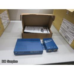 S-402: Blue Heat Ethernet Hubs & Power Supplies – 1 Lot