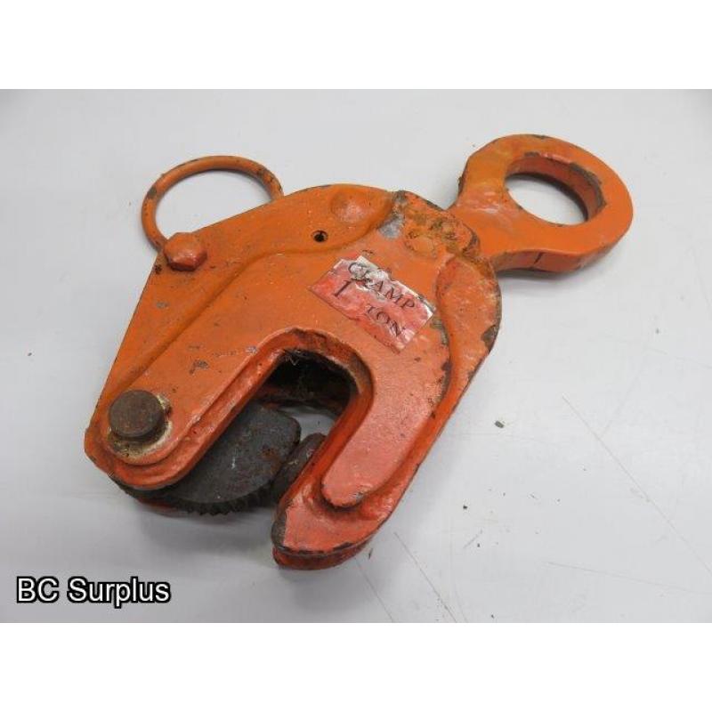 S-459: Plate Lifting Clamp – 1 Ton