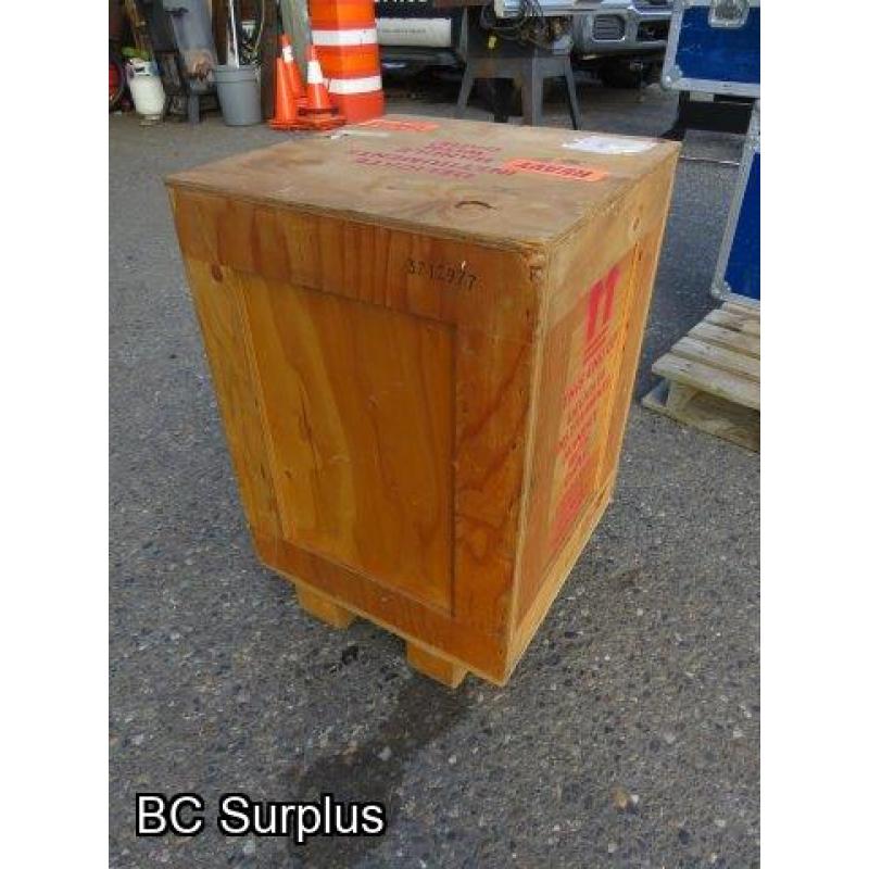 S-469: Wooden Framed Shipping Crate