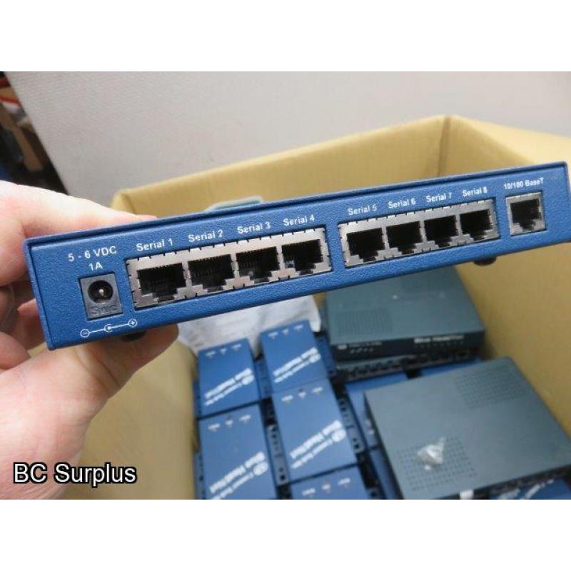 S-402: Blue Heat Ethernet Hubs & Power Supplies – 1 Lot