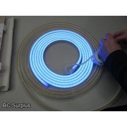 S-507: Two Blue Neon Style LED 24ft Rope Lights – Boxed