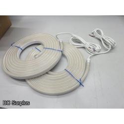 S-510: White Neon Style LED 24ft Rope Lights – 2 Items