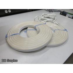 S-510: White Neon Style LED 24ft Rope Lights – 2 Items