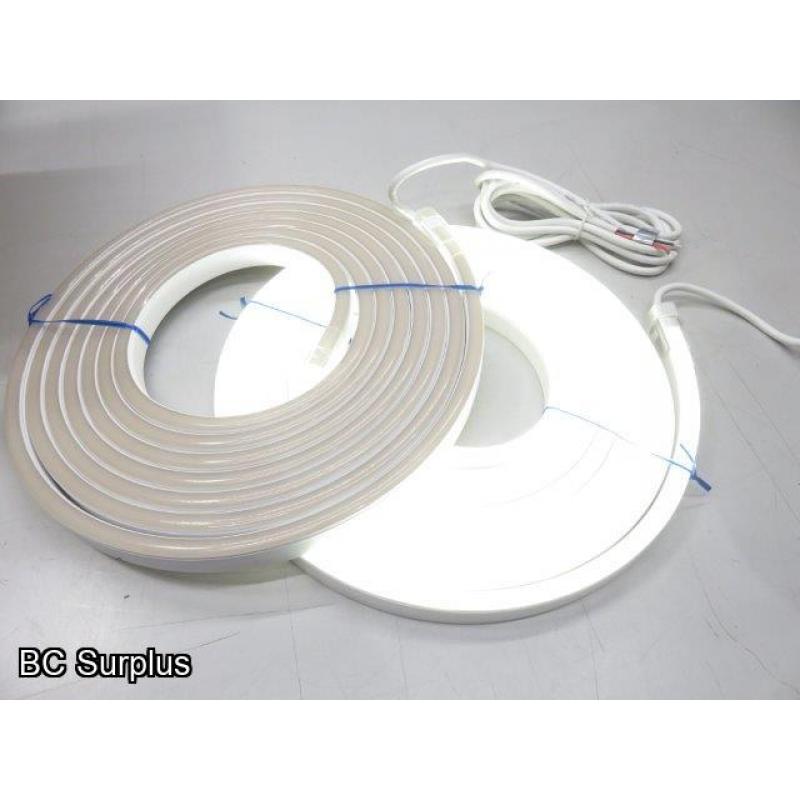 S-510: White Neon Style LED 24ft Rope Lights – 2 Items