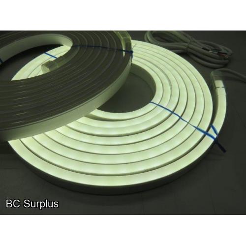 S-511: White Neon Style LED 24ft Rope Lights – 2 Items