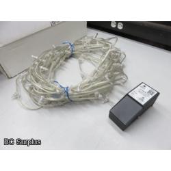 S-515: Cool White Clip Lights with Power Supply – 2 Items