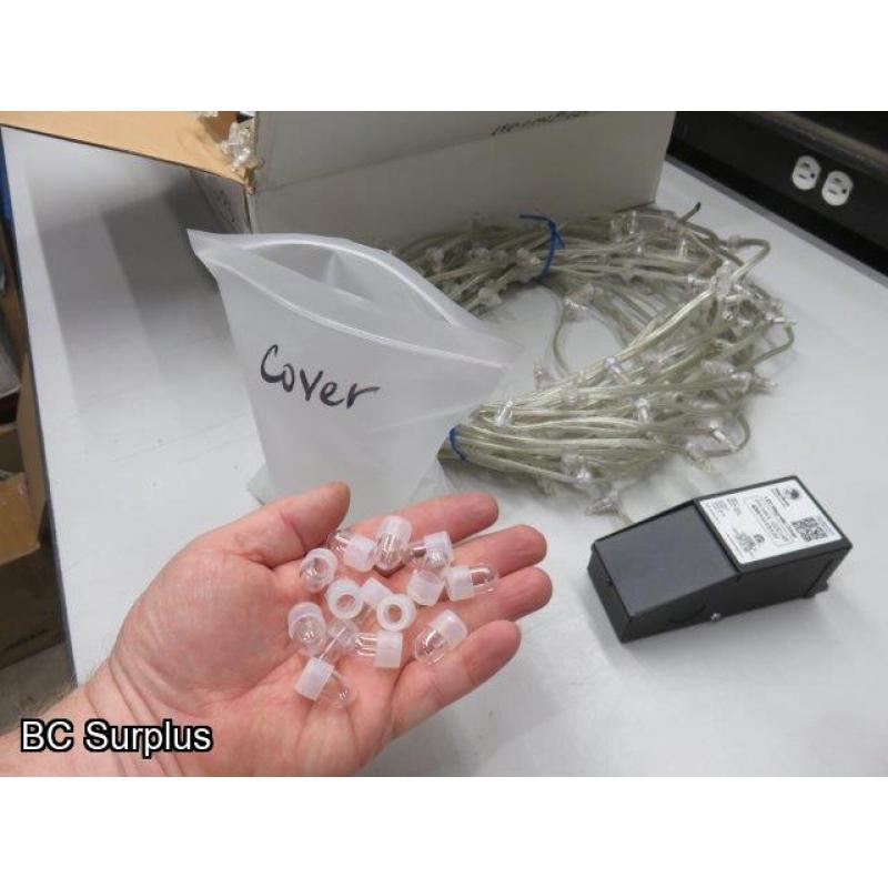 S-516: Cool White Clip Lights with Power Supply – 3 Items