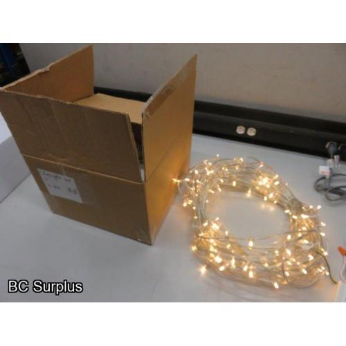 S-520: Warm White Clip Lights with Power Supply – 2 Items