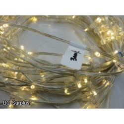 S-522: Warm White Clip Lights with Power Supply – 4 Items