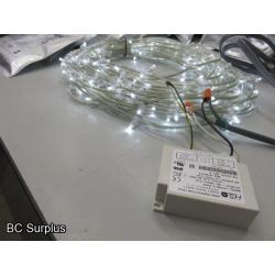 S-524: Cool White Clip Lights with Power Supply – 7 Items