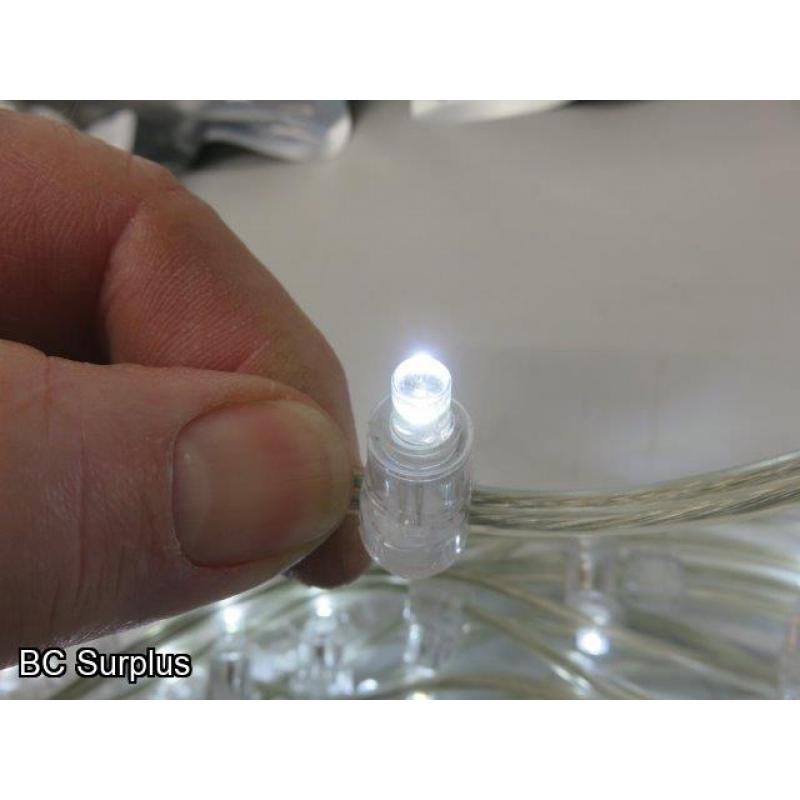 S-524: Cool White Clip Lights with Power Supply – 7 Items