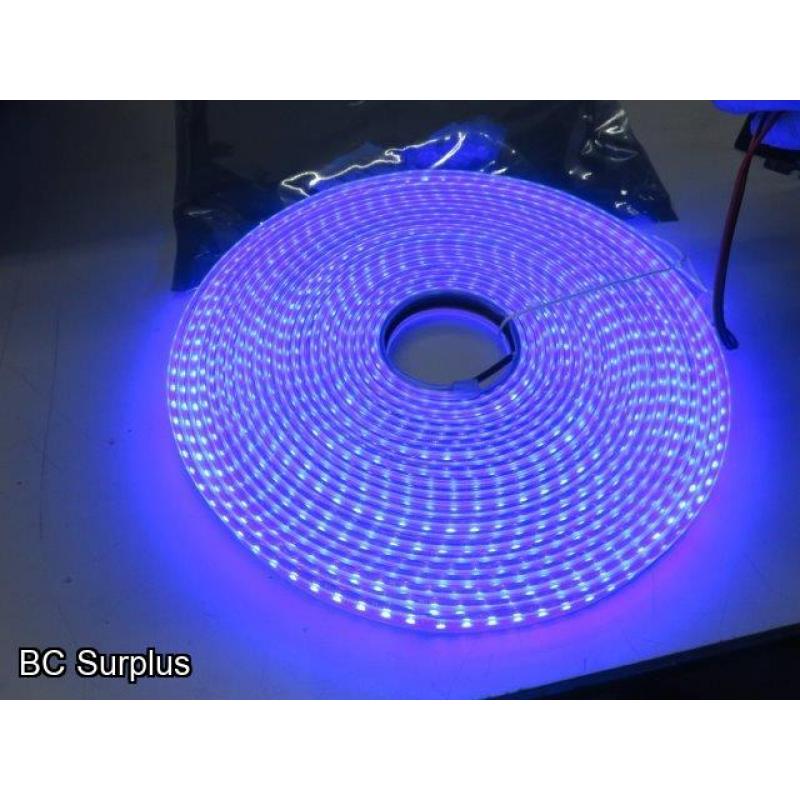 S-526: Blue LED Strip Lights – 25 Lengths of 10 Meters – 1 Box