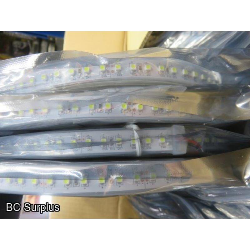 S-529: Cool White LED Strip Lights – 25 lengths of 10M – 1 Box