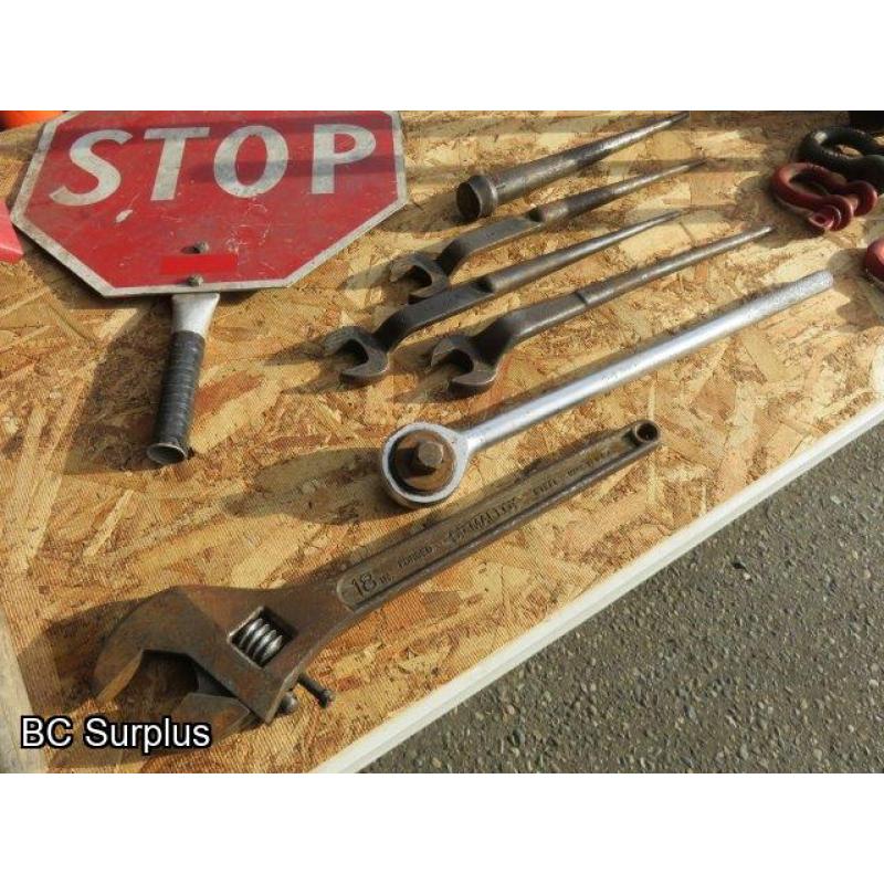 S-548: Klein; Gray; Other Spud Wrenches & Tools – 1 Lot