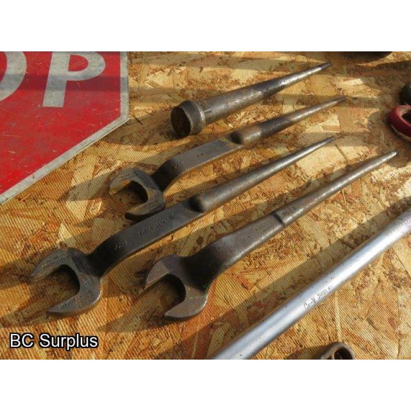 S-548: Klein; Gray; Other Spud Wrenches & Tools – 1 Lot