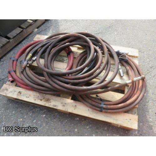 S-552: Heavy Duty Air Hose & Hydraulic (??) Hose – 1 Lot