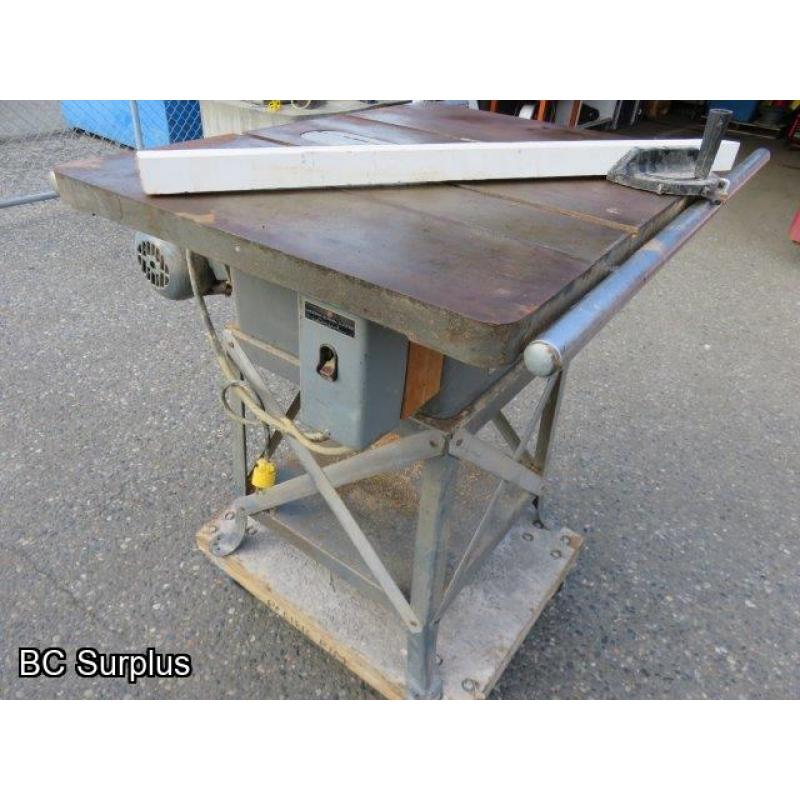 S-559: Rockwell 34-400 Table Saw/1.5 HP Motor