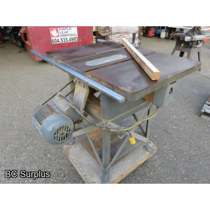 S-559: Rockwell 34-400 Table Saw/1.5 HP Motor