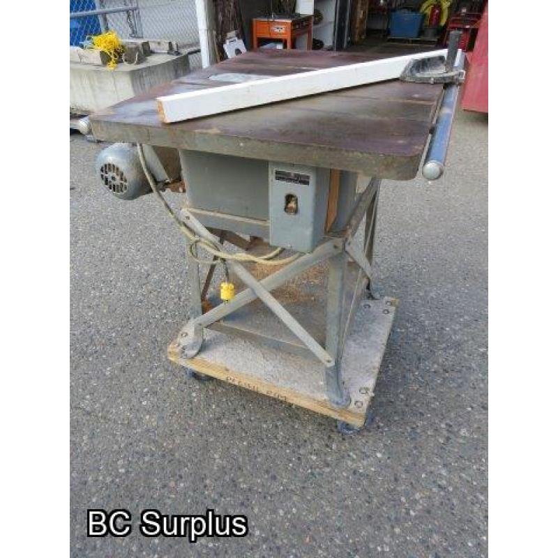 S-559: Rockwell 34-400 Table Saw/1.5 HP Motor