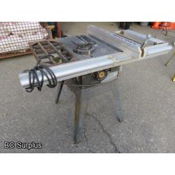 S-560: Simpson Sears Table Saw with Laser Line Fence