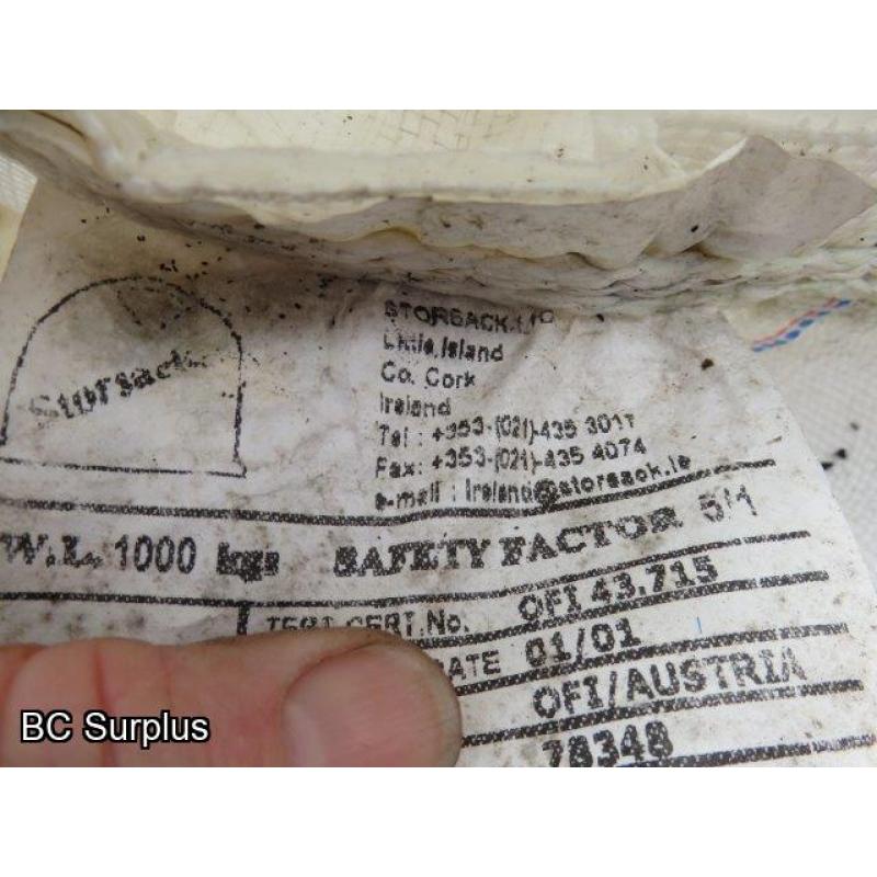 S-570: Contents of Cage – Forklift Lifting Bags – 3 Items