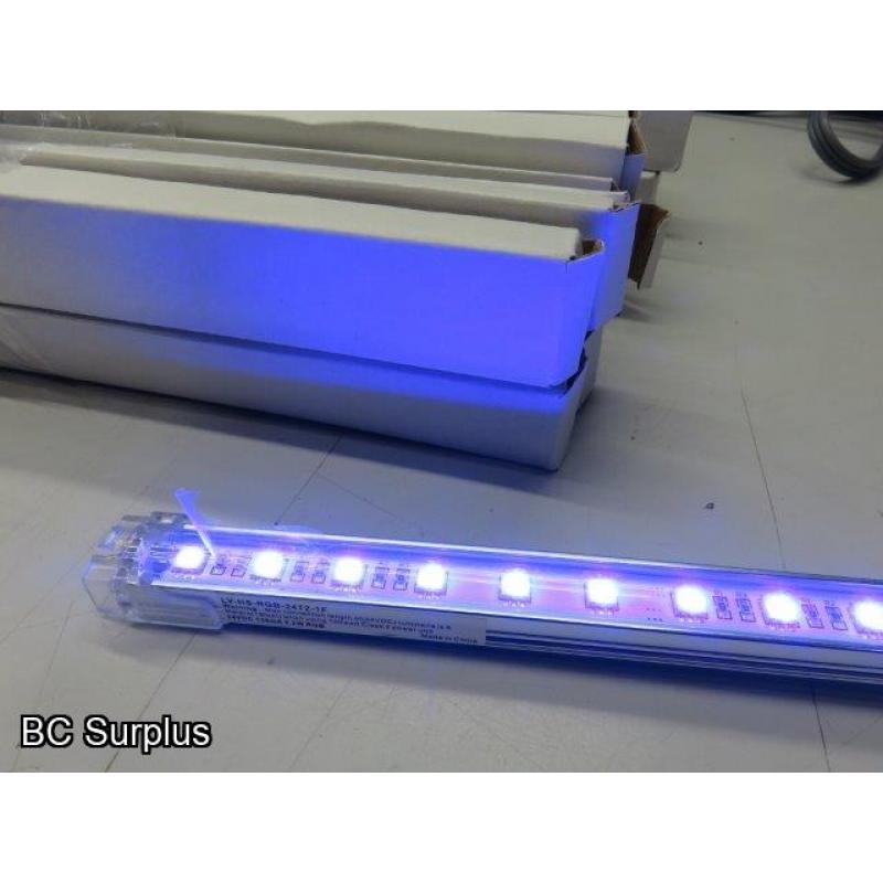 S-585: LED Colour Light Strips – 12 inches each – 30 Items