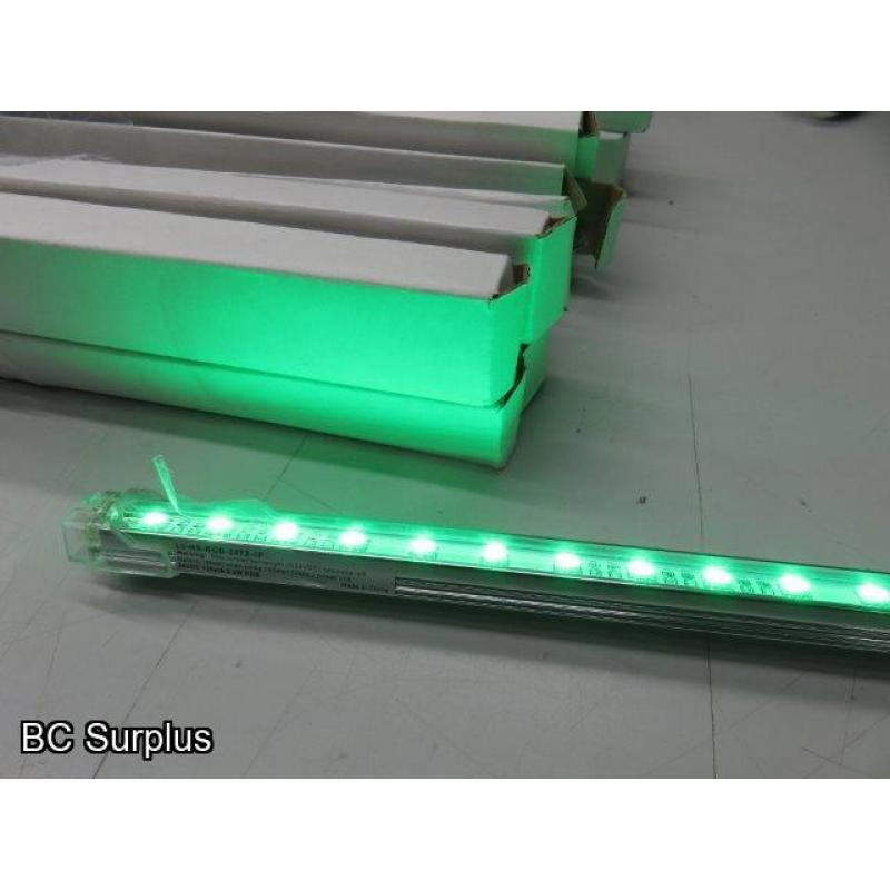 S-585: LED Colour Light Strips – 12 inches each – 30 Items