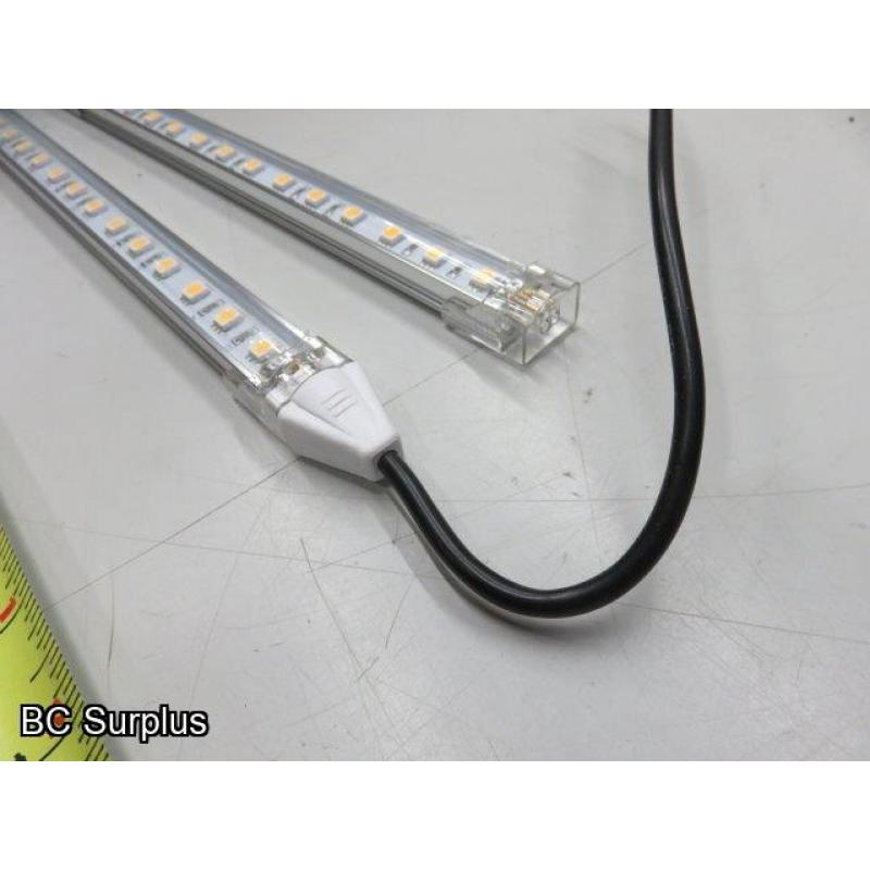 S-588: White LED Light Strips – 12 inches each – 60 Items