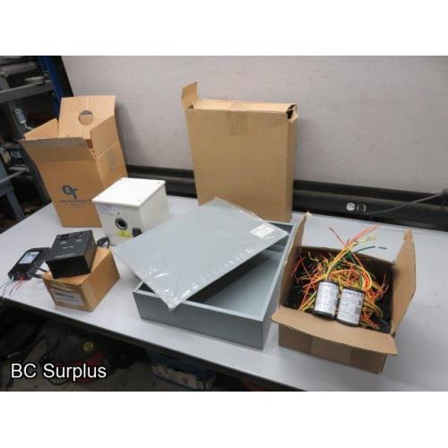 S-583: Electrical Supplies – Transformers – Enclosures – 1 Lot