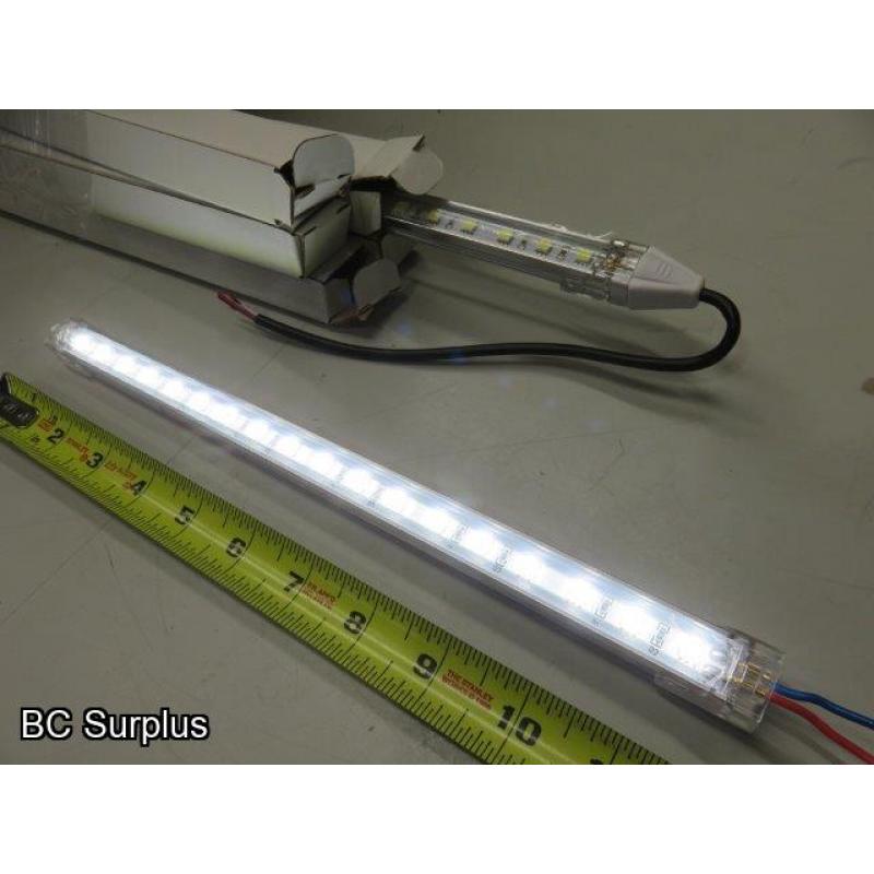 S-589: White LED Light Strips – 12 inches each – 35 Items