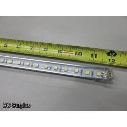 S-589: White LED Light Strips – 12 inches each – 35 Items