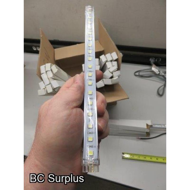 S-589: White LED Light Strips – 12 inches each – 35 Items