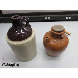 S-627: Stoneware Jugs – 2 Items