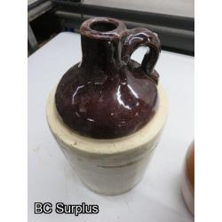 S-627: Stoneware Jugs – 2 Items