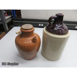 S-627: Stoneware Jugs – 2 Items