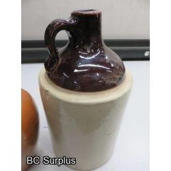 S-627: Stoneware Jugs – 2 Items