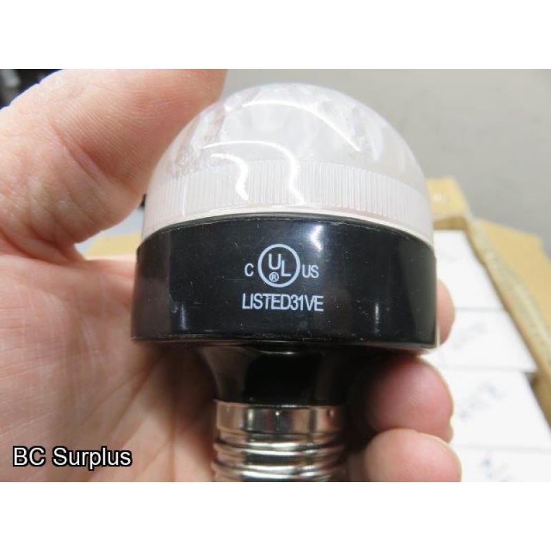 S-594: LED Light Bulbs – White – 67 Items