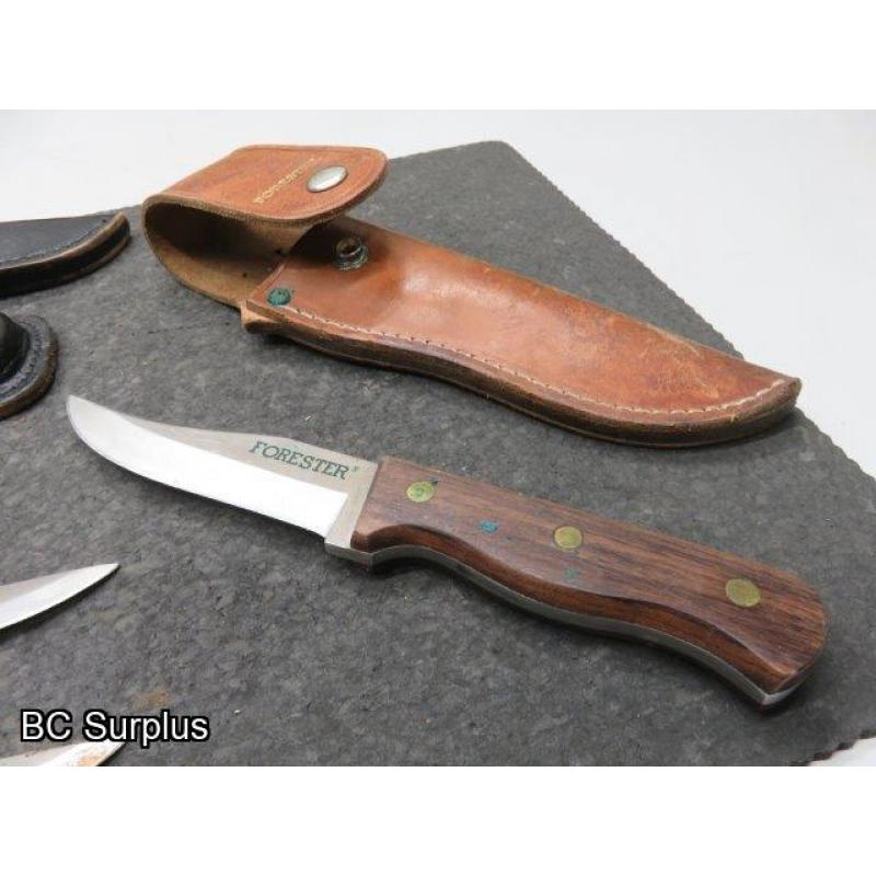 S-636: Forester Hunting Knives – 3 Items