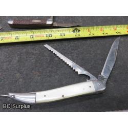 S-637: Multi-Blade Pocket Knives – 5 Items