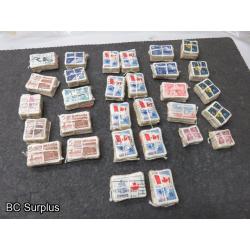 S-678: Canadian 5c Stamps – Various – 77 Bundles of 100