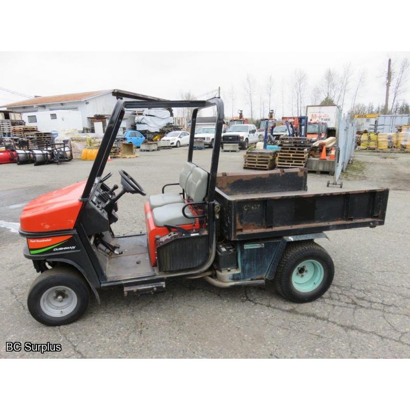 T-1000: 2010 Cushman Truckster Diesel Utility Dump Truck