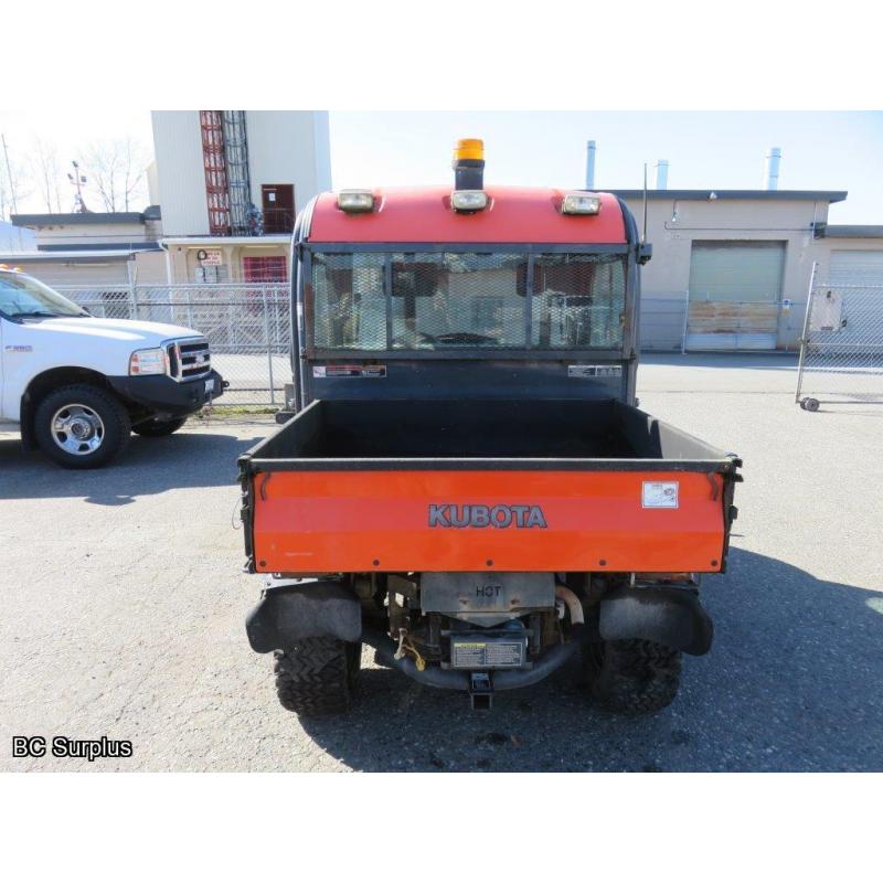 T-1001: 2013 Kubota RTV1100 4x4 Diesel Utility Vehicle