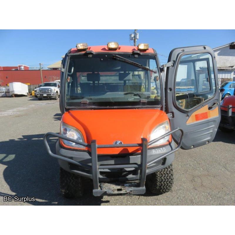 T-1001: 2013 Kubota RTV1100 4x4 Diesel Utility Vehicle