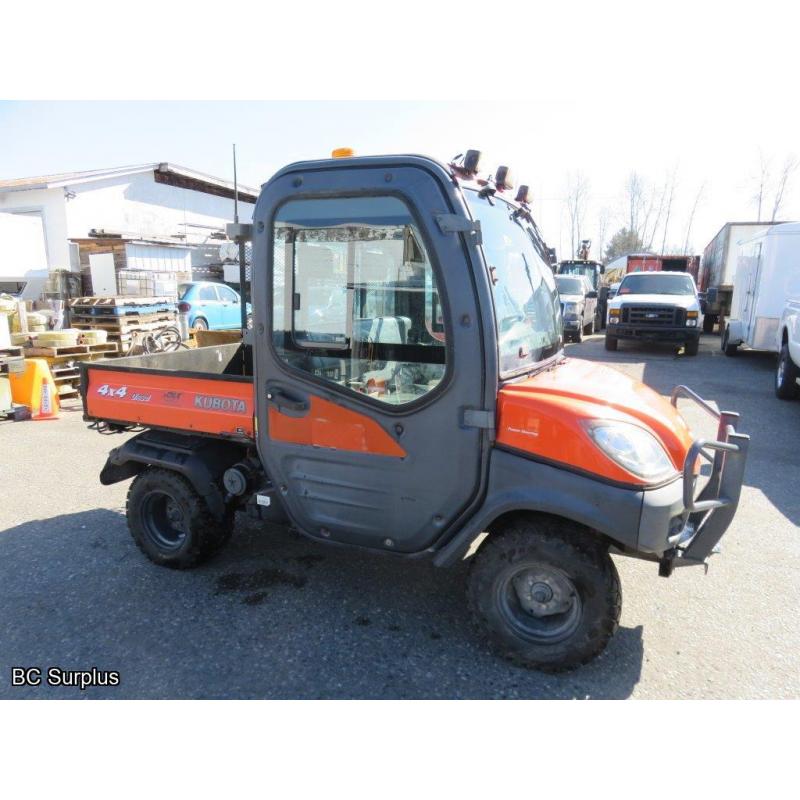 T-1001: 2013 Kubota RTV1100 4x4 Diesel Utility Vehicle