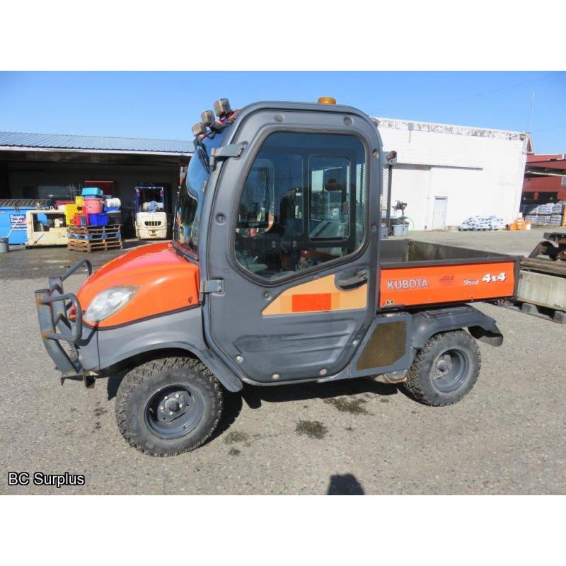 T-1001: 2013 Kubota RTV1100 4x4 Diesel Utility Vehicle