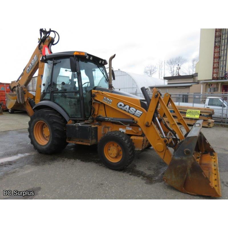 T-1004: 2013 Case 590 Super N 4x4 Backhoe Loader – 7927 Hours