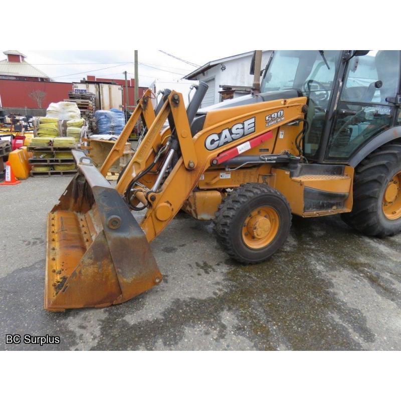 T-1004: 2013 Case 590 Super N 4x4 Backhoe Loader – 7927 Hours